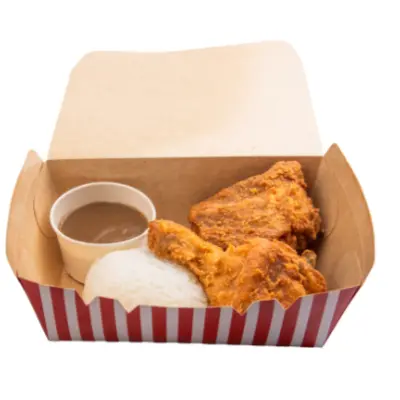 2 pc chicken and rice