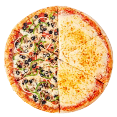 combo and cheese pizza