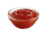 pizza sauce-pepperoni pizza
